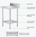 WBB7-0450/A Workbench Infill with Splashback