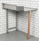 Clean Dish Table with Splashback