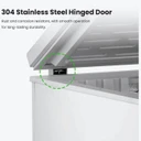 Thermaster BD600F 600L Commercial Chest Freezer with Stainless Steel Lids (1800mm Wide)