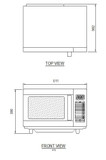 Bonn CM-1043T - Commercial Microwave Oven 25L