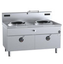 B+S Black Series IN-W2-12 Two Hole Induction Wok 12 Kilowatt