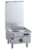 B+S Black Series IN-SP1-12-HS Single Hole Induction Stock Pot 12 kilowatt with High Splashback