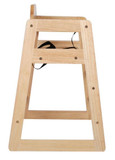 Bolero Wooden High Chair Natural Finish