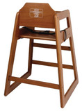 Bolero  Wooden High Chair Dark Wood Finish