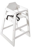 Bolero  Wooden High Chair Antique White Finish