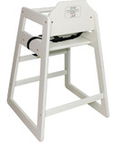 Bolero  Wooden High Chair Antique White Finish