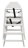 Bolero  Wooden High Chair Antique White Finish