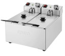 Apuro CU615-A Twin Tank Fryer - 2x3Ltr - 2x2kW