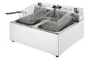 Apuro CU624-A Double Electric Fryer with Timer 2x5Ltr