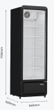 Thermaster Upright Glass Door Beverage Fridge - SDC-258B