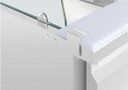 Polar UA018-A U-Series GN Saladette Counter with Square Sneeze Guard 3 Door
