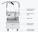 FryMax EOF-42 42L Commercial Electric Cooking Oil Filtration Machine