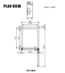 Turbo Air KR25-2-N 1 Half Door Fridge 1 Half Door Freezer