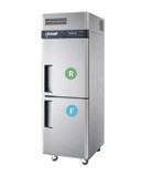 Turbo Air KRF25-2-N 1 Half Door Fridge 1 Half Door Freezer