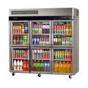 Turbo Air KR65-6G-N Upright 6 Half Door Display Fridge Turbo Air KR65-6G-N Upright 6 Half Door Display Fridge