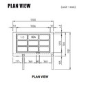 Turbo Air KSR12-2-N 2 Door Undercounter Salad Prep Fridge