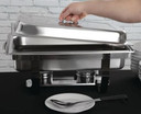 Olympia S299 Milan Commercial Stainless Steel Chafing Dish Set (4 Pack – 36 Litre Total Capacity)