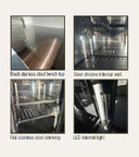 Exquisite UBC570 570L Triple Glass Door Commercial Back Bar Fridge