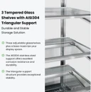 Bonvue SF830V 560L Commercial Vertical Refrigerated Cake Display (900mm Wide)
