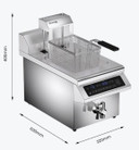 Benchstar Single Tank Auto Lifting Induction Fryer - IF3500S-AL