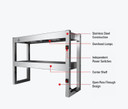 Benchstar FW4L-092 4-Lamp Commercial Food Warmer 900mm | 10A