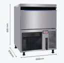 Blizzard SN-200P Premium Underbench Spray-Type Large Cube Ice Machine