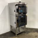 Unox XEFT-06EU-ETRV Combi Oven + Unox XEFR-04EUETRV Convection Oven with Unox Bakerlux XEKHT-HCEU Exhaust Hood