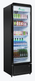 Thermaster SDC-343B Upright Glass Door Beverage Display Fridge in Black (343L)