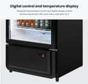 Thermaster SDC-343B Upright Glass Door Beverage Display Fridge in Black (343L)