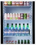 Thermaster SDC-343B Upright Glass Door Beverage Display Fridge in Black (343L)