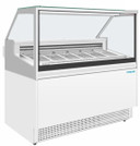 Polar UA058-A U-Series 6 Pan Ice Cream Serve Over Cabinet Freezer