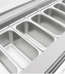 Polar UA058-A U-Series 6 Pan Ice Cream Serve Over Cabinet Freezer