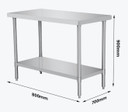 WB7-0800/A Stainless Steel Workbench