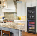Vinotemp EL-100WBC-TS 98 Bottle/200 can Dual Zone Wine & Beverage Centre