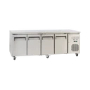 Exquisite SSC550H Four Solid Doors Underbench Storage Refrigerator Slimline
