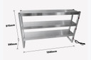 Benchstar Commercial Food Warmer with 12 Lamps FW12L-153