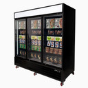 Bromic UF1980GDL-NR Upright Display Freezer 1980L 3 Door Flat Glass Lightbox