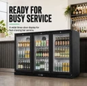 Thermaster Under Bench Three Door Bar Fridge/ Cooler - LG-330HC