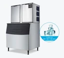 Blizzard SN-2000P 900kg Modular Cube Ice Maker with 350kg Bin | 3-Phase