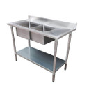 Modular System Double Sink Bench Left Handed 1800x600x900mm Modular System Double Sink Bench Left Handed 1800x600x900mm