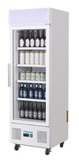 Polar DM075-A G-Series Upright Display Fridge White 218Ltr