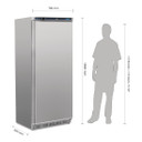CD085-A Polar C-Series Upright Freezer 600Ltr Stainless Steel