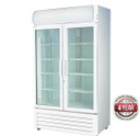 LG-1000GE Large Two Glass Door Colourbond Upright Drink Fridge 1000Lt  1110mm W