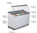 Bromic GD0007S-NR Gelato/ Ice Cream Display Freezer 7 Basket