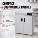 Elementry Stainless Steel Double Cabinet Plate Warmer 120 Plates PW-DE