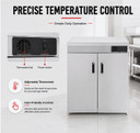 Elementry Stainless Steel Double Cabinet Plate Warmer 120 Plates PW-DE