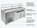 Thermaster two large door DELUXE Sandwich Bar - SCB/18