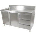 SC-7-1500L-H Kitchen Tidy Cabinet with Left Sink