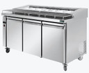 PWB150 three door DELUXE Pizza Prep Bench