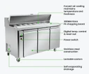 Thermaster SLB150 1500mm Sandwich Prep Bar Chiller | 340L 3-Door
